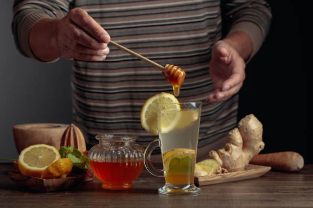 istock Ginger tea with lemon, mint and honey. 1218369861