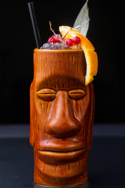 istock nrefreshing alcoholic cocktail with red currants and orange 1218372311