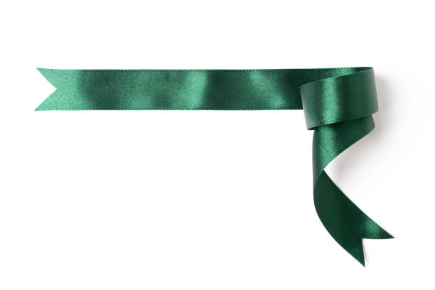 istock green banners ribbons label on white background 1218375846