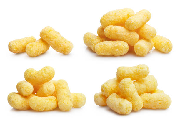 istock Collection of delicious sweet corn sticks on white 1218377055