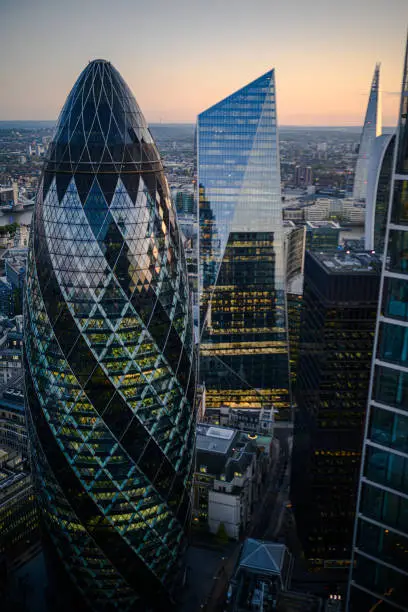 Photo of Looking out from the top of Heron Tower, London