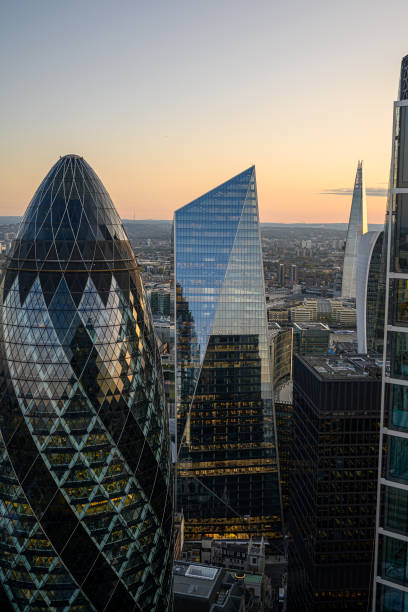 istock Looking out from the top of Heron Tower, London 1218379021