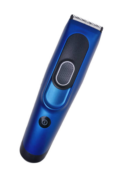 Hair clipper and shaving machine, wireless. Close-up on a white background
