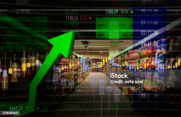 Supermarket Shopping Rise Stock Photo - Download Image Now - Inflation - Economics, Consumerism, Price