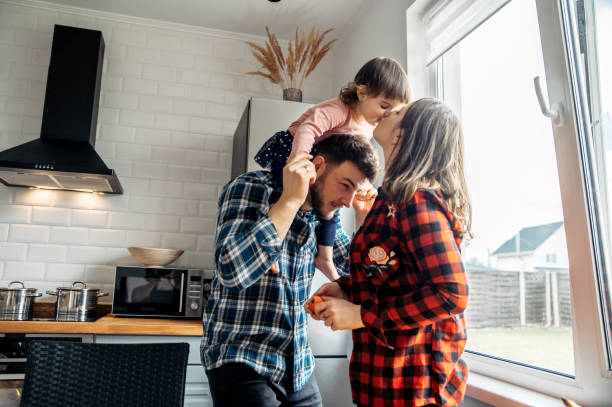 istock Family at home on the weekend 1218385356