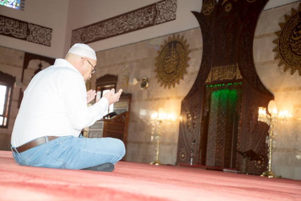 istock Muslim Man Praying in Mosque 1218386049