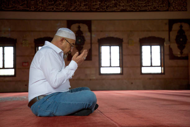 istock Muslim Man Praying in Mosque 1218387381