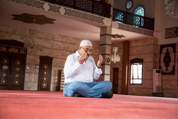 istock Muslim Man Praying in Mosque 1218388598