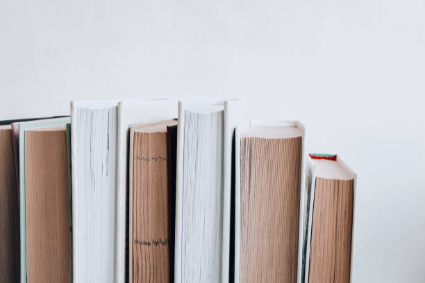 istock Stack of old book education concept background, many books piles with copy space for text, Book tops 1218388966