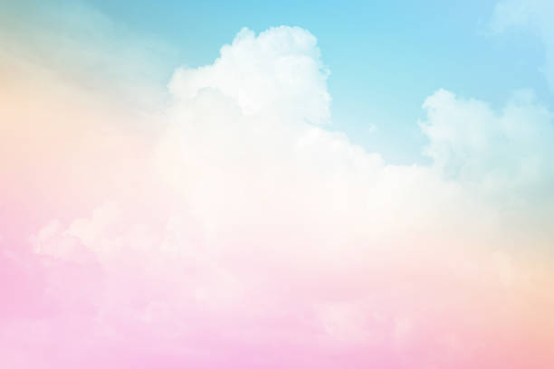 Pastel sky and cloud Pastel sky and cloud. Abstract colorful background. pastel colors stock pictures, royalty-free photos & images