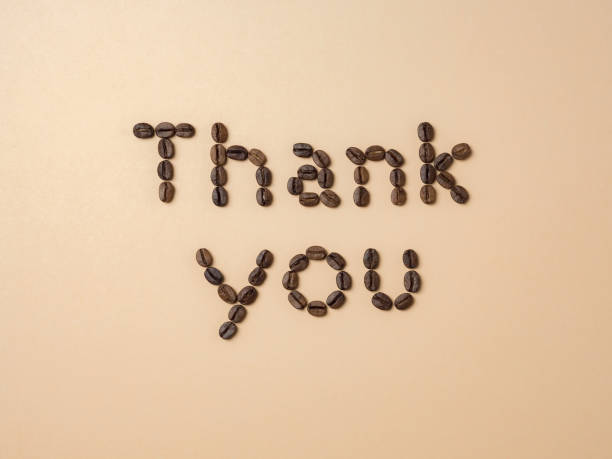 istock Roasted coffee beans arranged in letters 1218398776