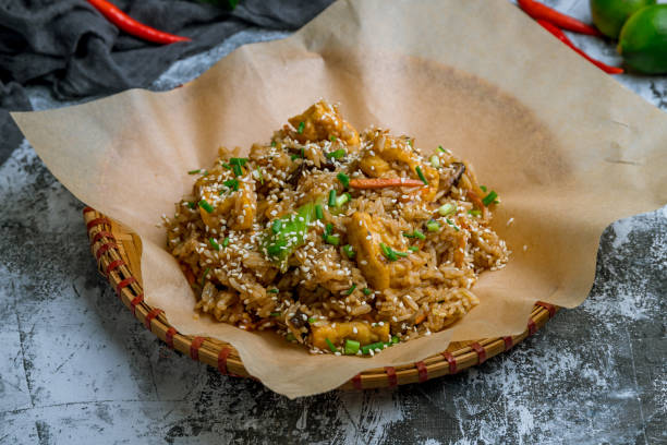 istock Fried rice with tofu Vietnamese cuisine 1218401039