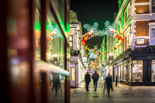 istock Christmas lights in Carnaby, London, UK 1218403165