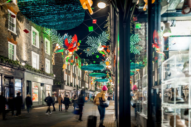 istock Christmas lights in Carnaby, London, UK 1218403200