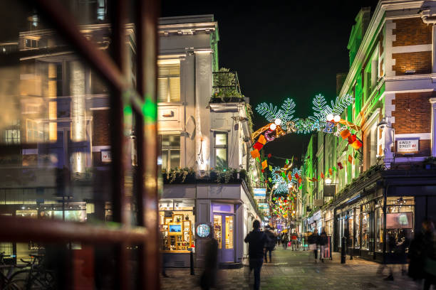 istock Christmas lights in Carnaby, London, UK 1218403210