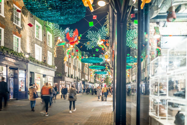 istock Christmas lights in Carnaby, London, UK 1218403264