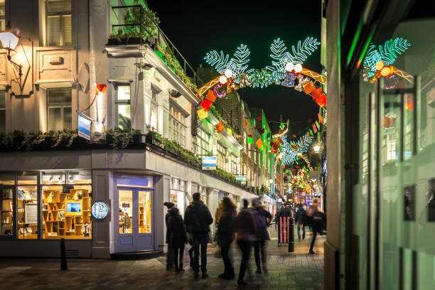 istock Christmas lights in Carnaby, London, UK 1218403288