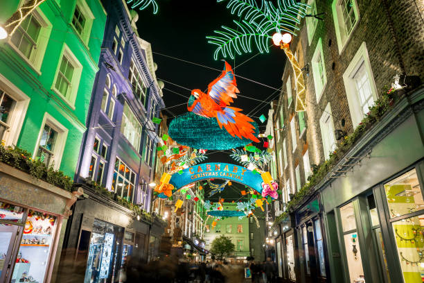 istock Christmas lights in Carnaby, London, UK 1218403370