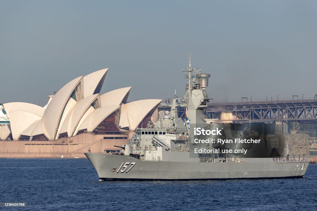Hmas Perth Anzacclass Frigate Of The Royal Australian Navy In.