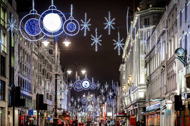 istock Christmas traffic on Strand, London 1218405037