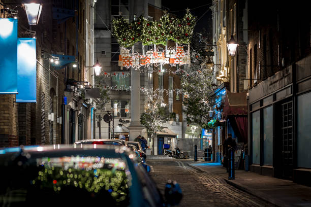 istock Seven dials at Christmas time in London 1218405082