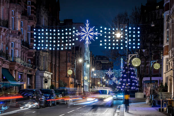 istock Mayfair in Christmas evening, London, UK 1218405665