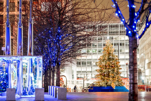 istock Christmas tree in Southwark, London, UK 1218405922