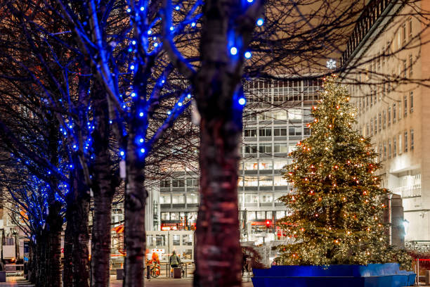 istock Christmas tree in Southwark, London, UK 1218406350