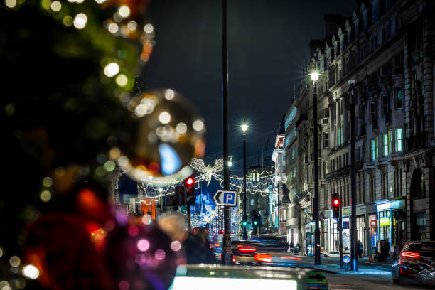 istock Picadilly decorated for Christmas, London, UK 1218407033