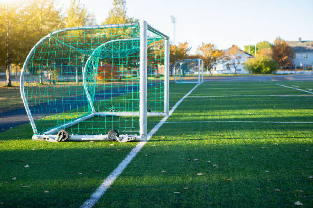 istock Football goal 1218407951