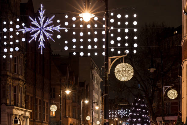 istock Mayfair in Christmas evening, London, UK 1218409553