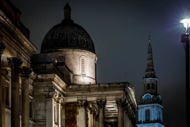 istock Trafalgar square in Christmas time, London, UK 1218409746