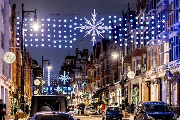 istock Mayfair in Christmas evening, London, UK 1218409809
