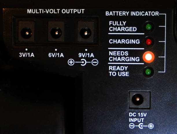 istock Battery indicator with the inscriptions 'need to load'. 1218412159