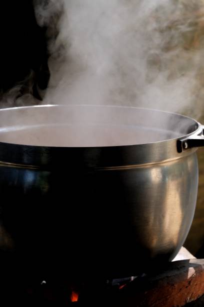 istock White smoke from a hot cooking pot in kitchen area 1218412604