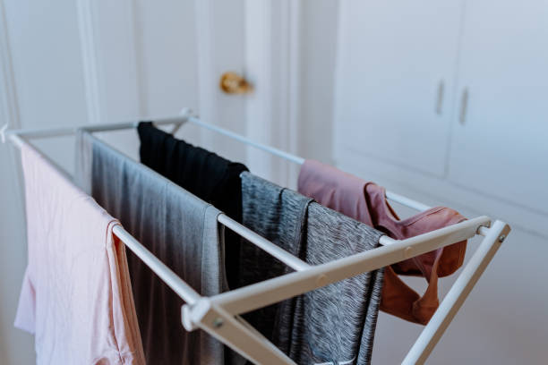istock Clothes drying on the clothesline 1218412741