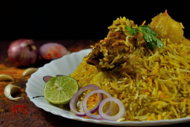 istock Spicy Indian chicken biriyani 1218416185