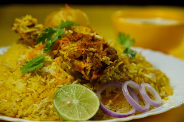 istock Spicy Indian chicken biriyani 1218416550
