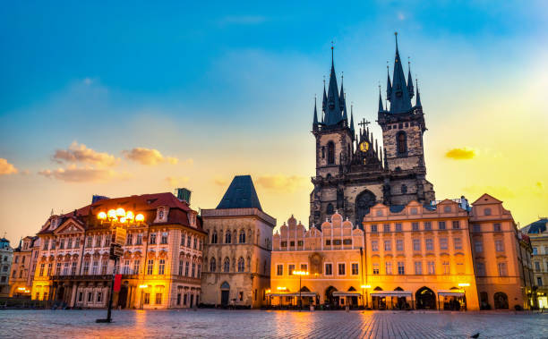 istock Tynsky Temple at sunrise 1218416651