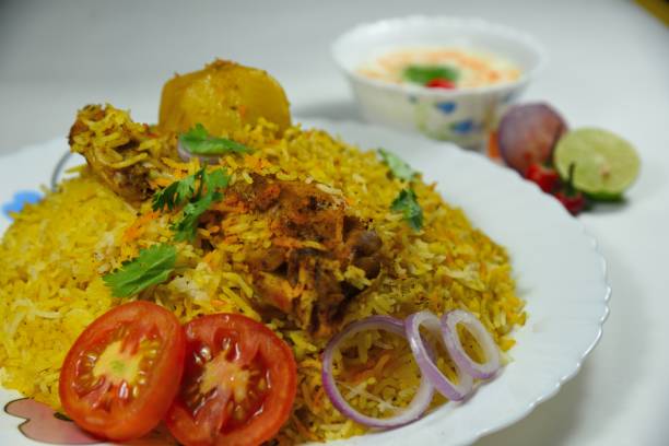 istock Spicy Indian chicken biriyani 1218416949