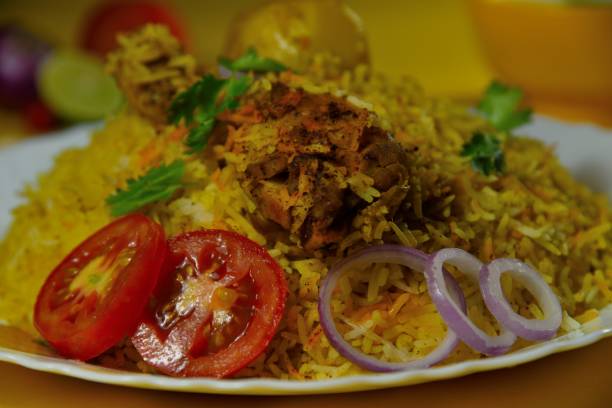 istock Spicy Indian chicken biriyani 1218417606