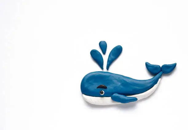 Photo of Plasticine crafts blue whale