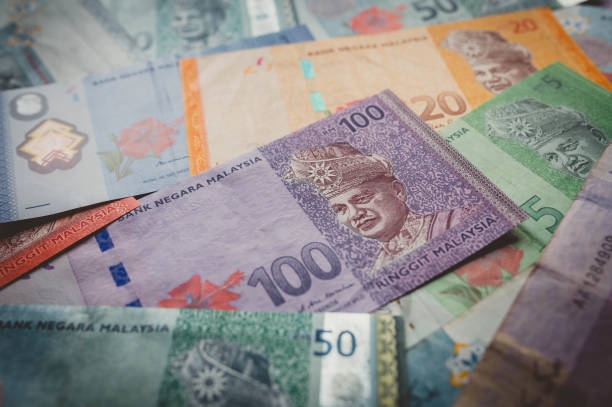 Malaysia Currency Notes - Money and Finance Concept stock photo
