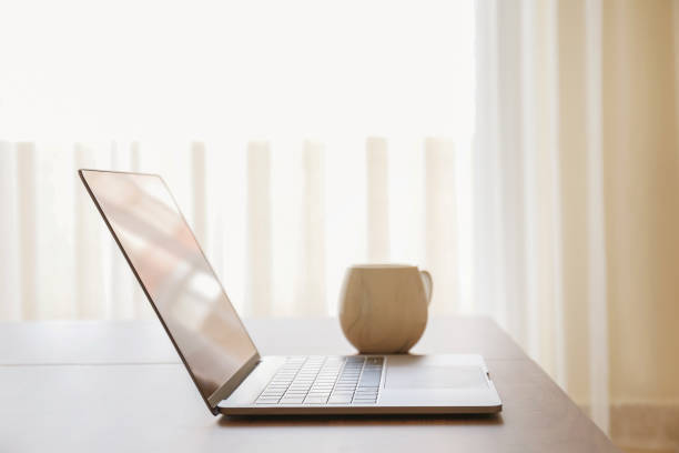 istock Conceptual image with improvised home office for working from home. 1218422840