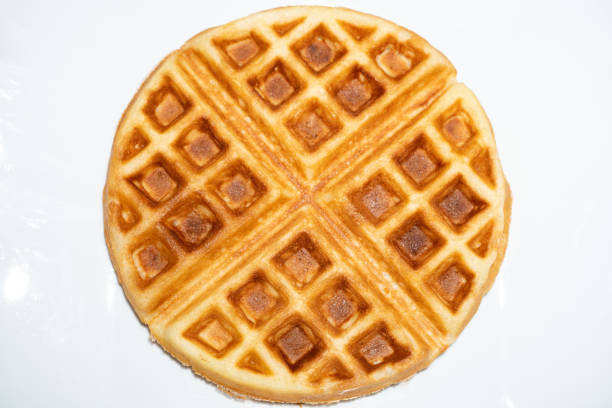 istock Homemade Golden Flaky Belgian Waffles 1218425341