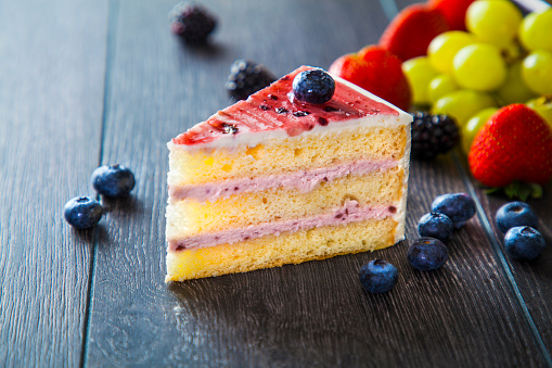 colorful macaroon on a wooden tray