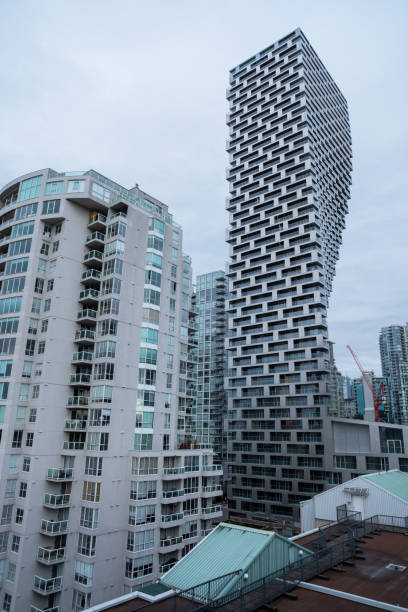 Modern architecture in downtown Vancouver BC.