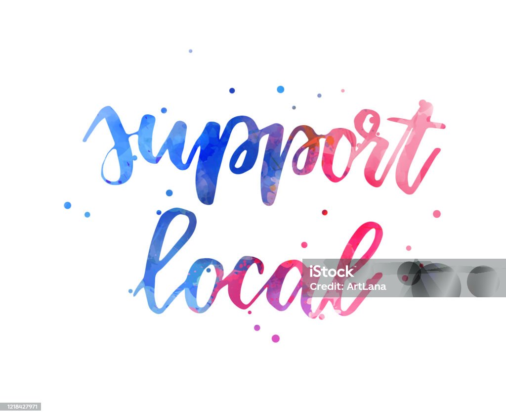 Support Local Features Support Local Stock Illustration - Download Image Now - Support Local ...