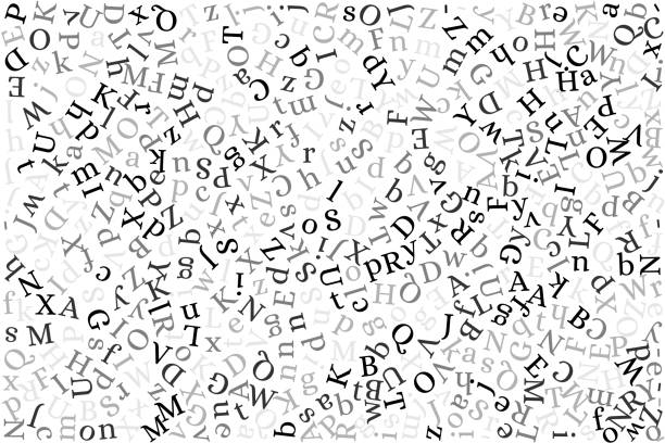 istock Literature and poetry decorative background with texture from letters. 1218428020