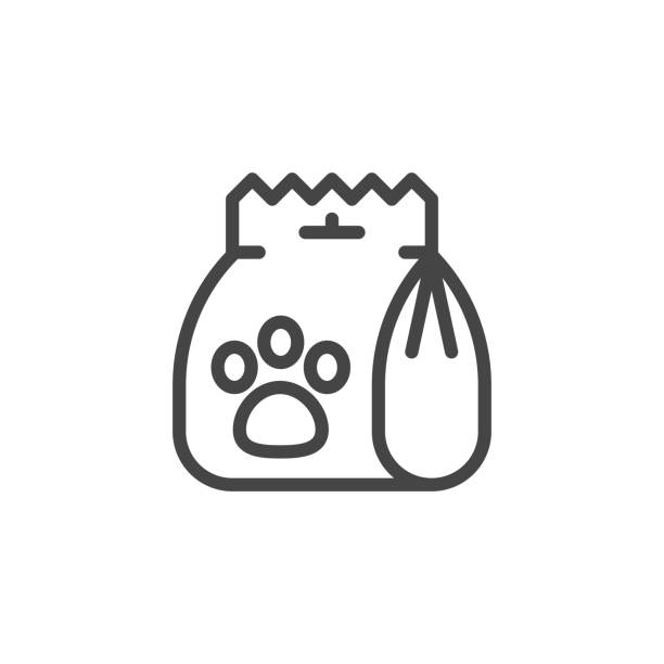istock Icon of department for animals. Emblem for store websites and mobile applications. Make an order, checkout, online shopping, e-commerce concept ouline label. Vector illustration isolated 1218437956